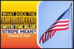 What Does The American Flag With The Blue Stripe Mean? Check It Out